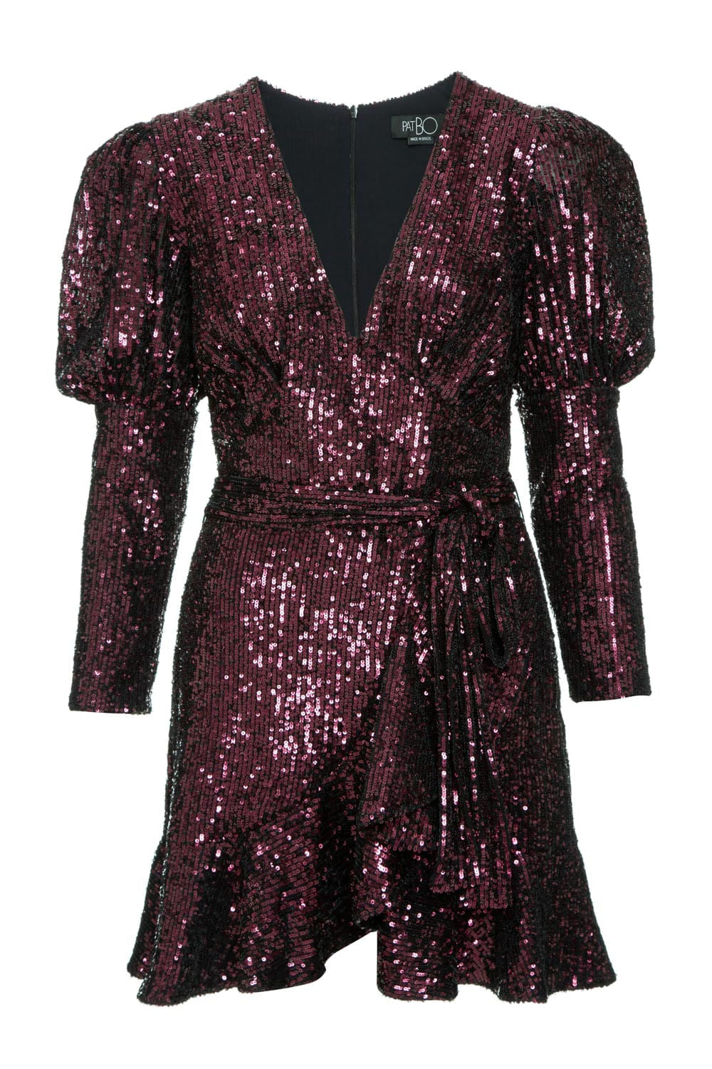 VESTIDO PAETÊ AMARRAÇÃO ROSA