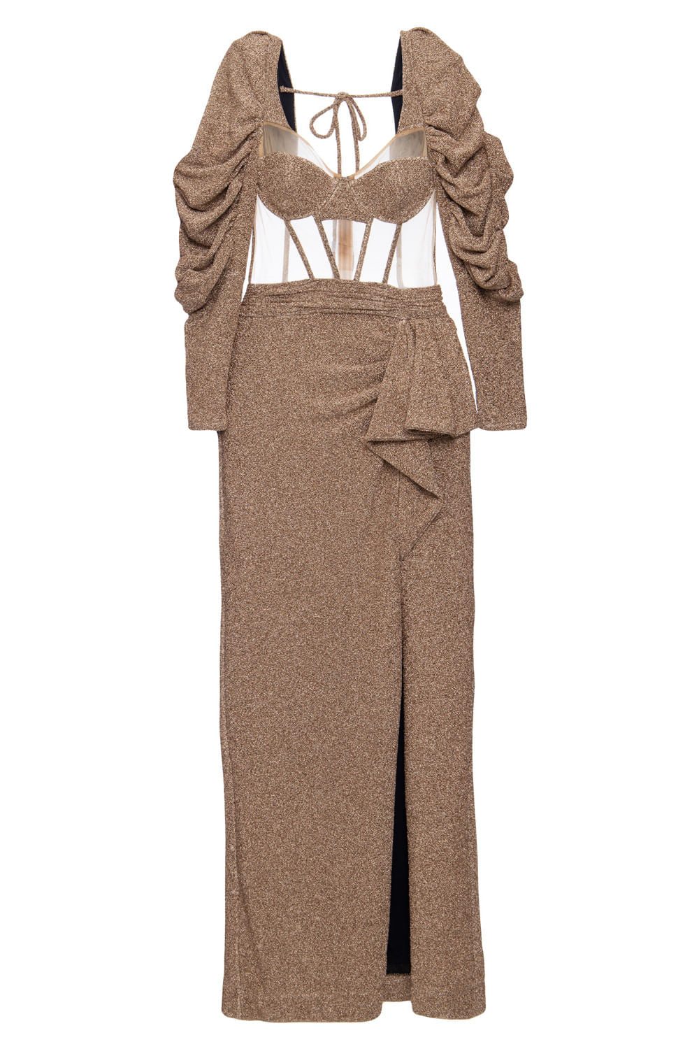 VESTIDO LONGO DOURADO