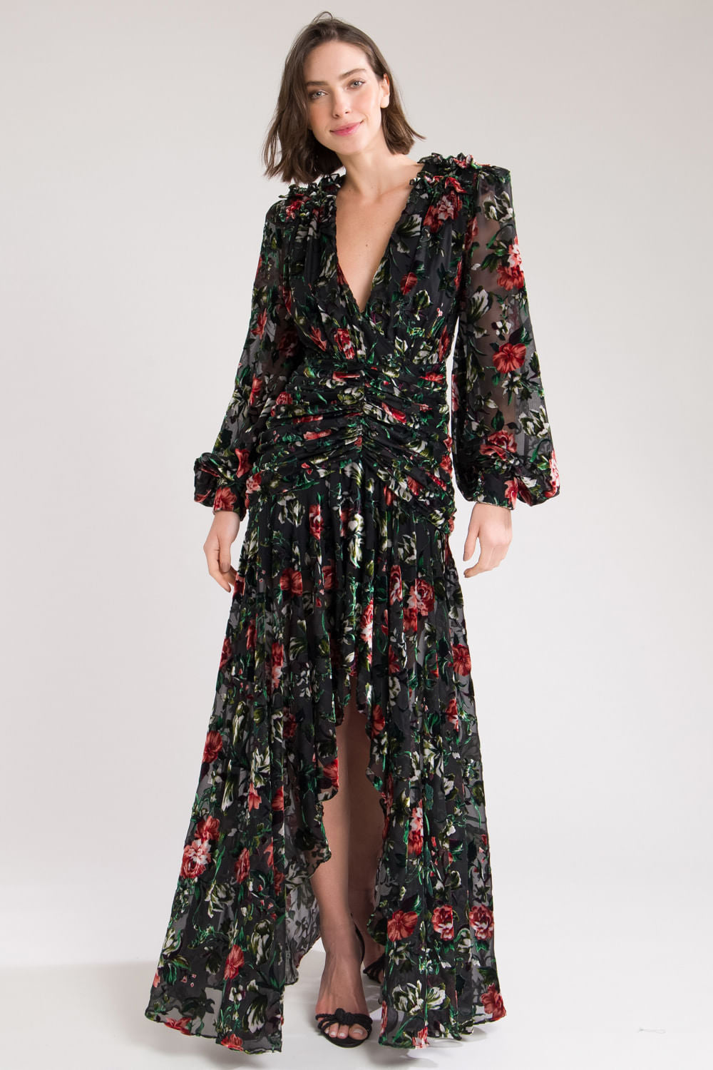 VESTIDO LONGO PATBO INVERNO 2020 PRETO