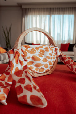 Bolsa de palha marrom