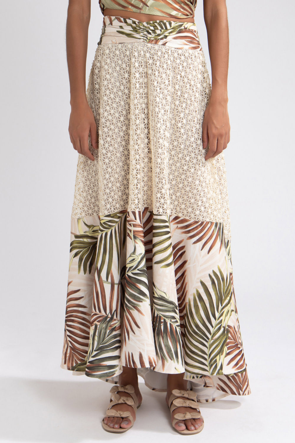 SAIA LONGA TROPICAL BIANCA OFF WHITE