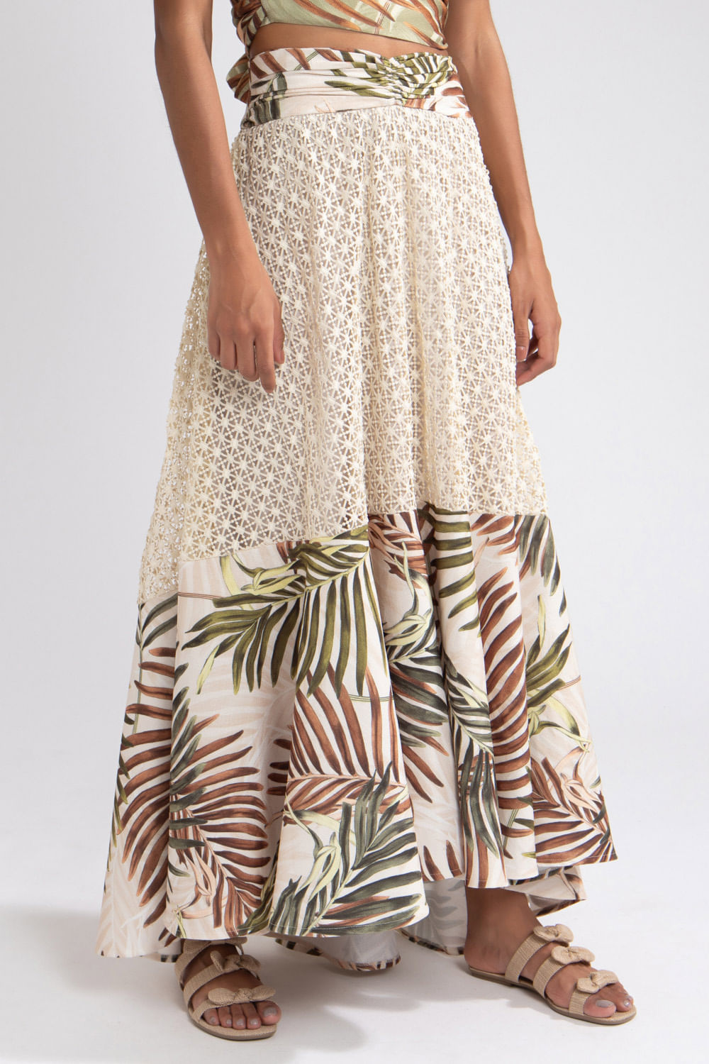 SAIA LONGA TROPICAL BIANCA OFF WHITE
