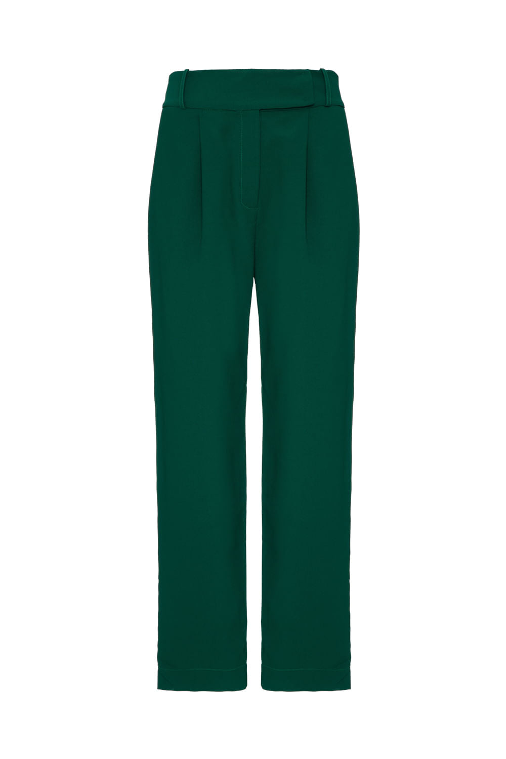 CALÇA ALFAIATARIA CINTURA ALTA VERDE