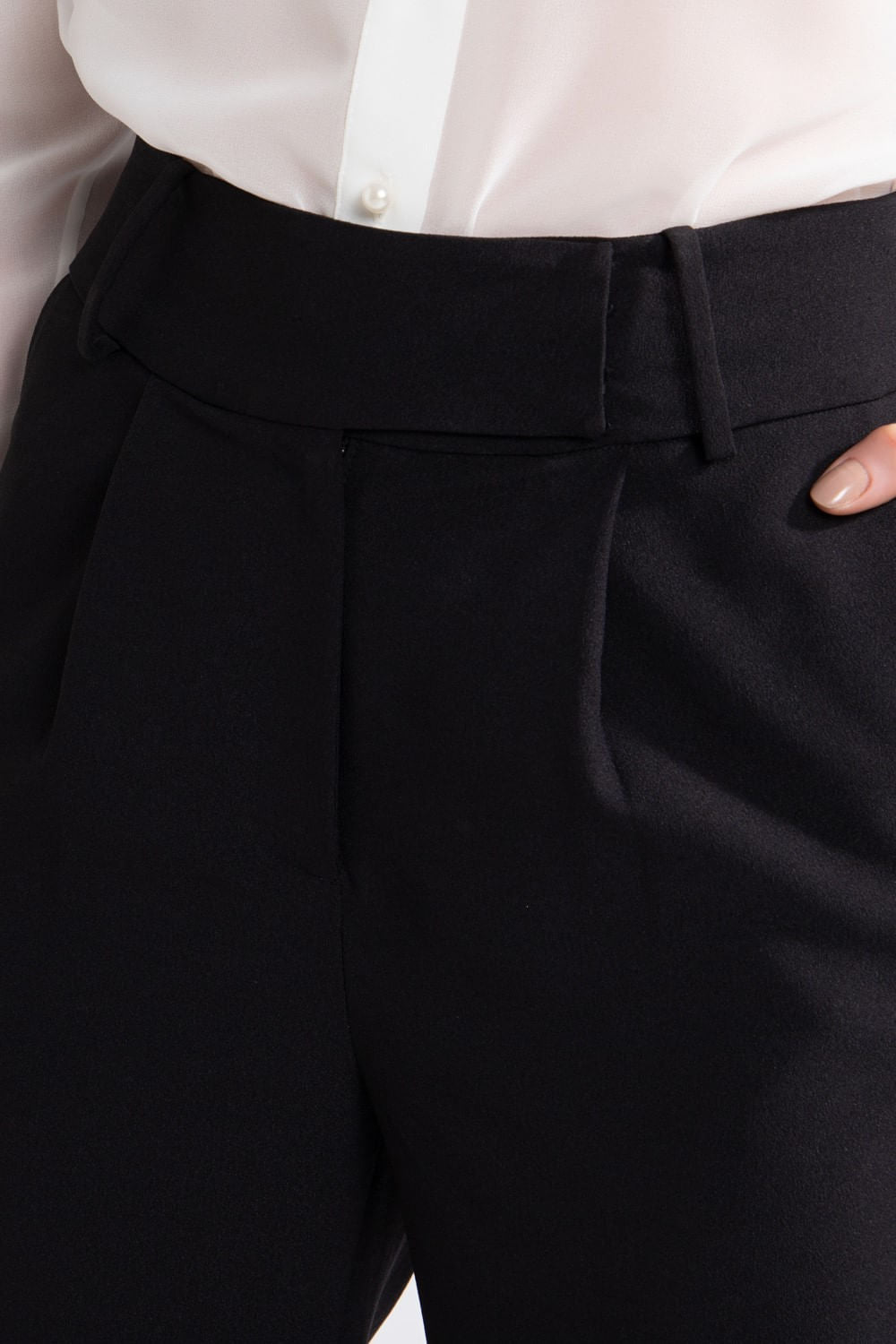 CALÇA ALFAIATARIA CINTURA ALTA PRETO