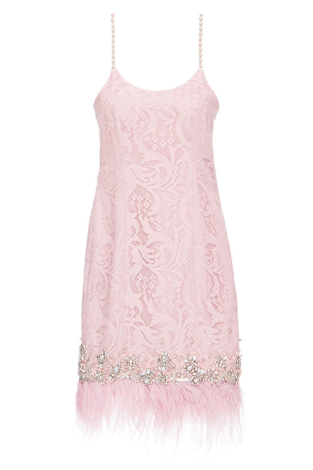 VESTIDO CURTO BARRA PLUMA LILAS