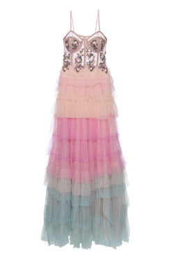VESTIDO LONGO PATRICIA BONALDI INVERNO 20 COLORIDO