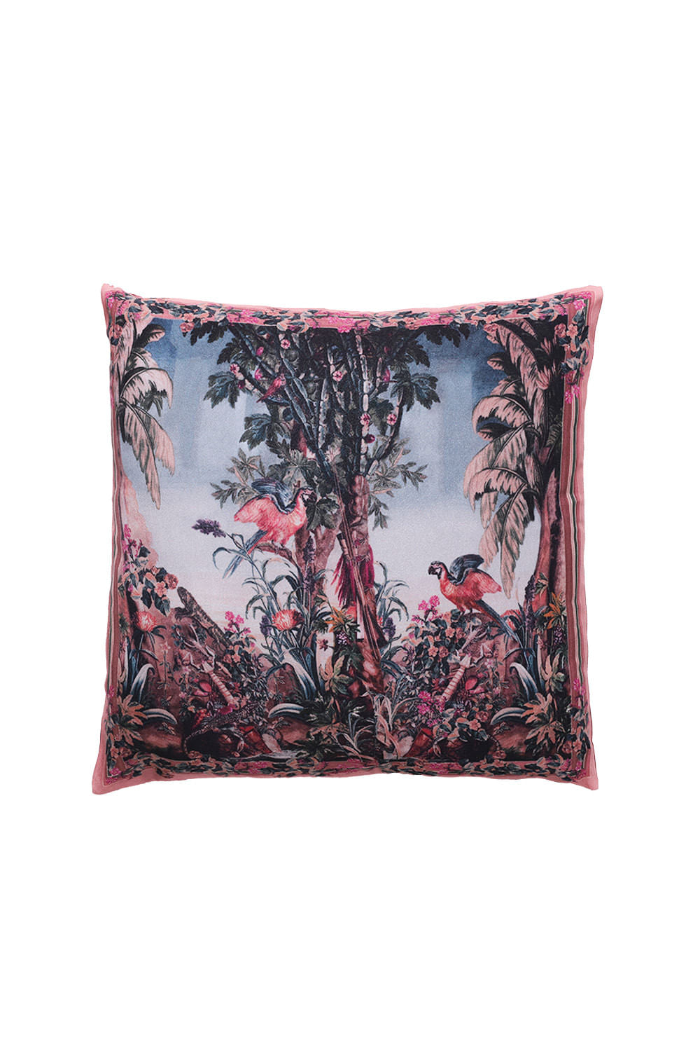 ALMOFADA VINTAGE MACAW ROSA