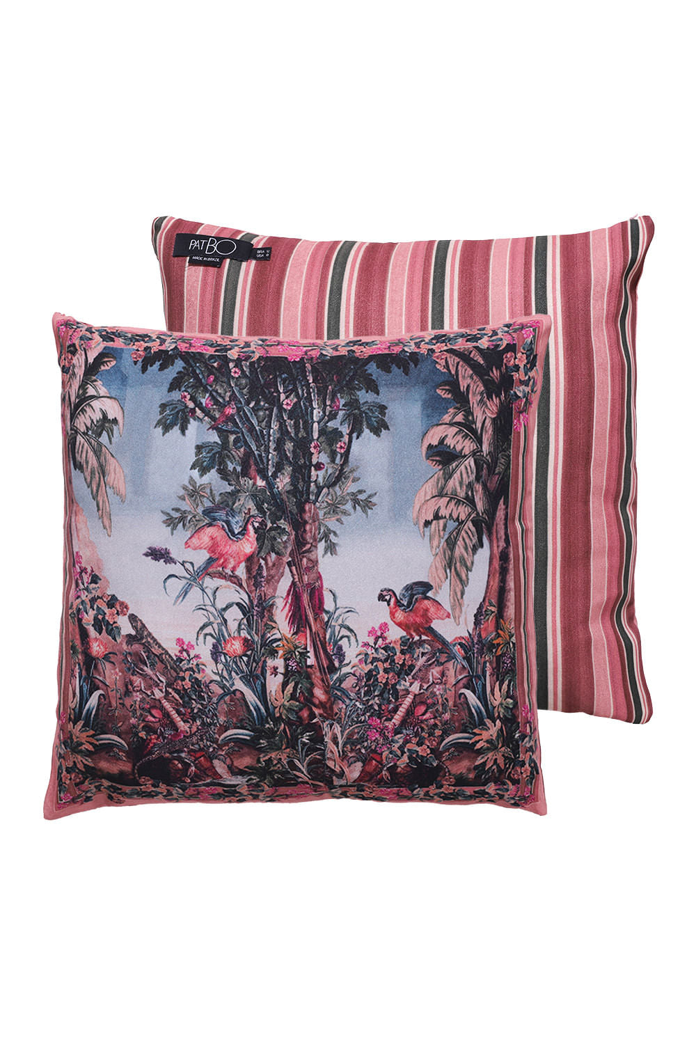 ALMOFADA VINTAGE MACAW ROSA