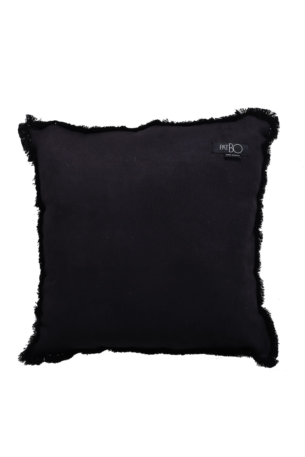 ALMOFADA BORDADA BORBOLETAS PRETO