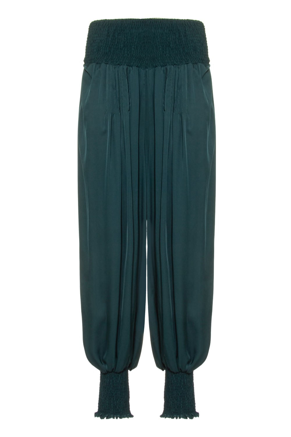 CALÇA AMPLA CETIM SENSORIAL
VERDE ESCURO