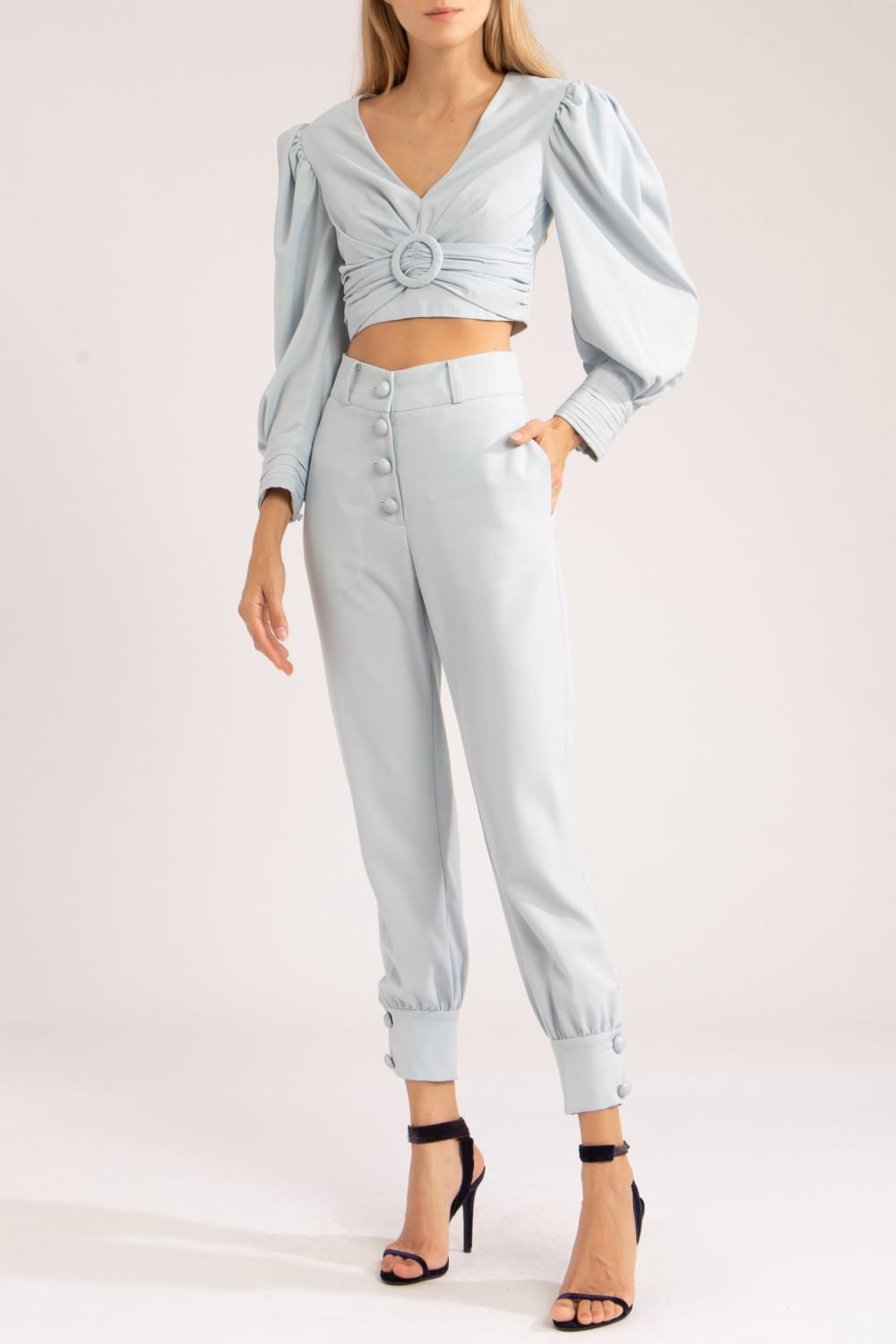 CALÇA BOTÕES SILKY GAIVOTA
AZUL