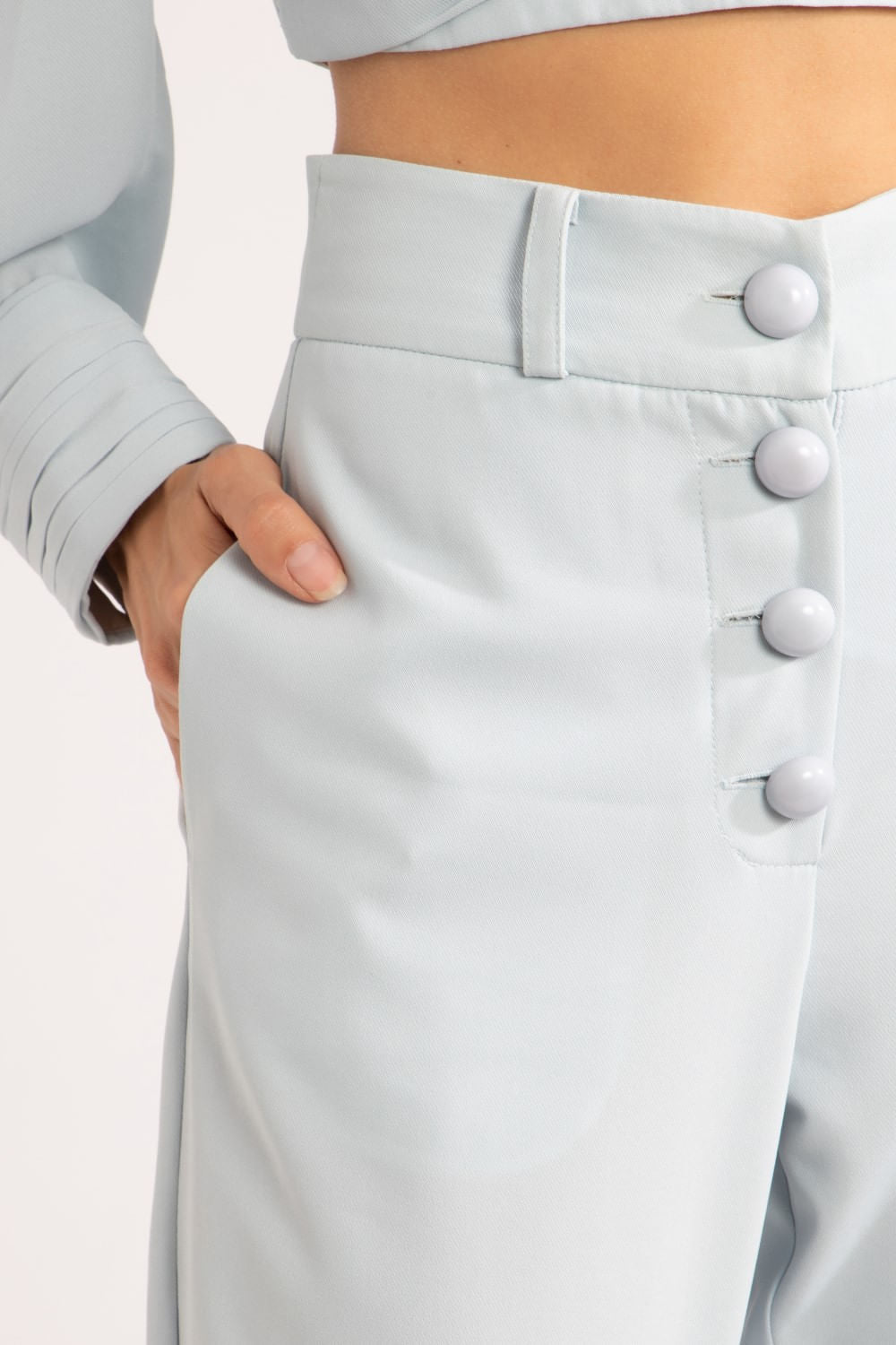 CALÇA BOTÕES SILKY GAIVOTA
AZUL