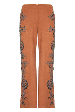 Calça bordada nobu
marrom