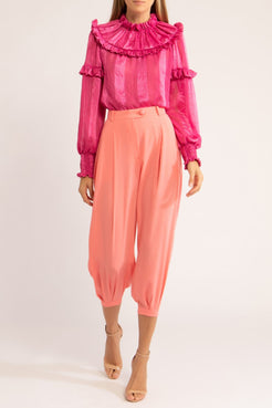 Camisa gola babado silk dots
pink