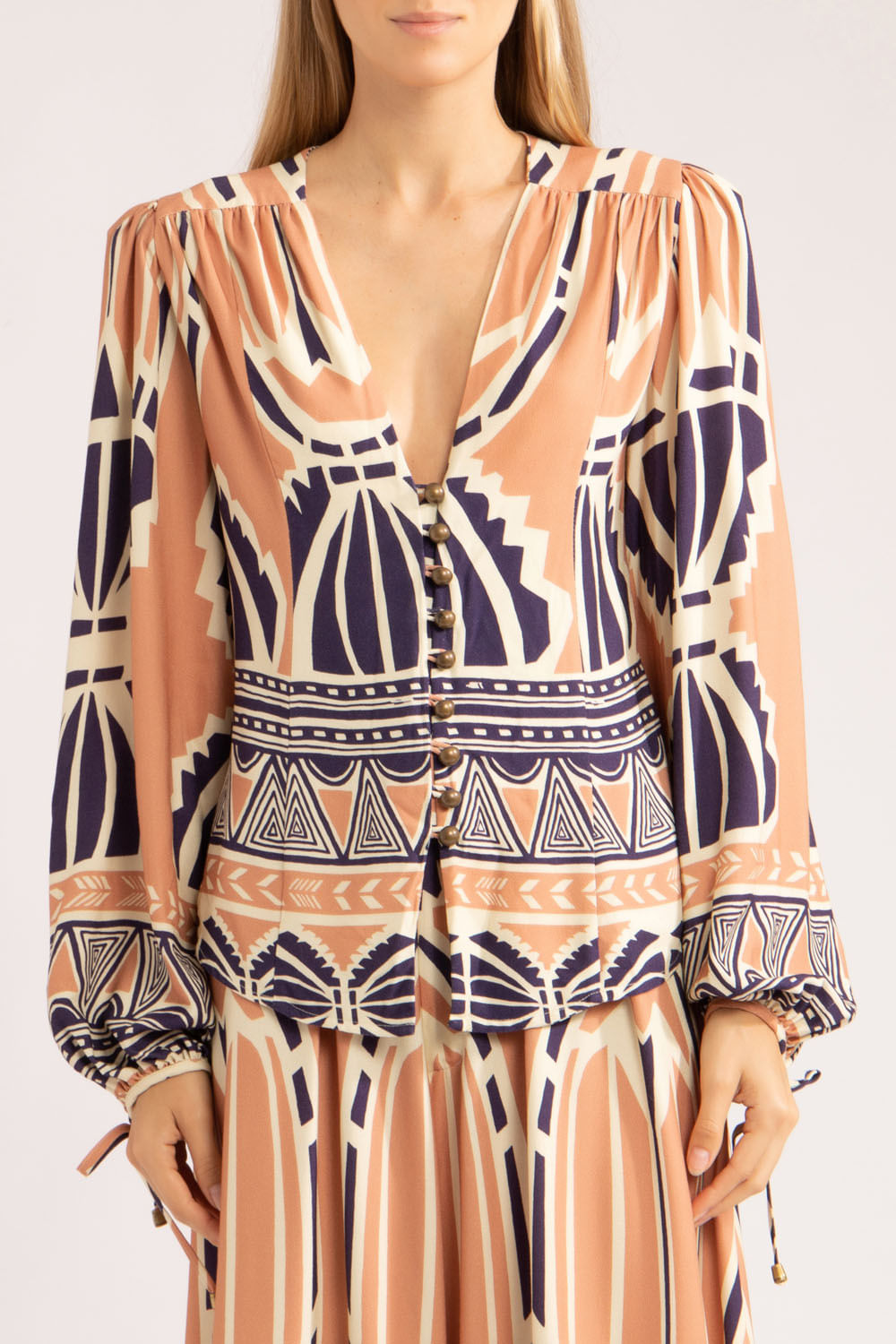 Camisa ethnic boho
rose