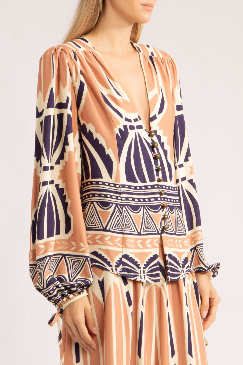 Camisa ethnic boho
rose