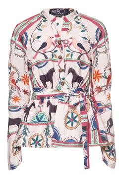 CAMISA CORDEL ÉTNICO
OFF WHITE