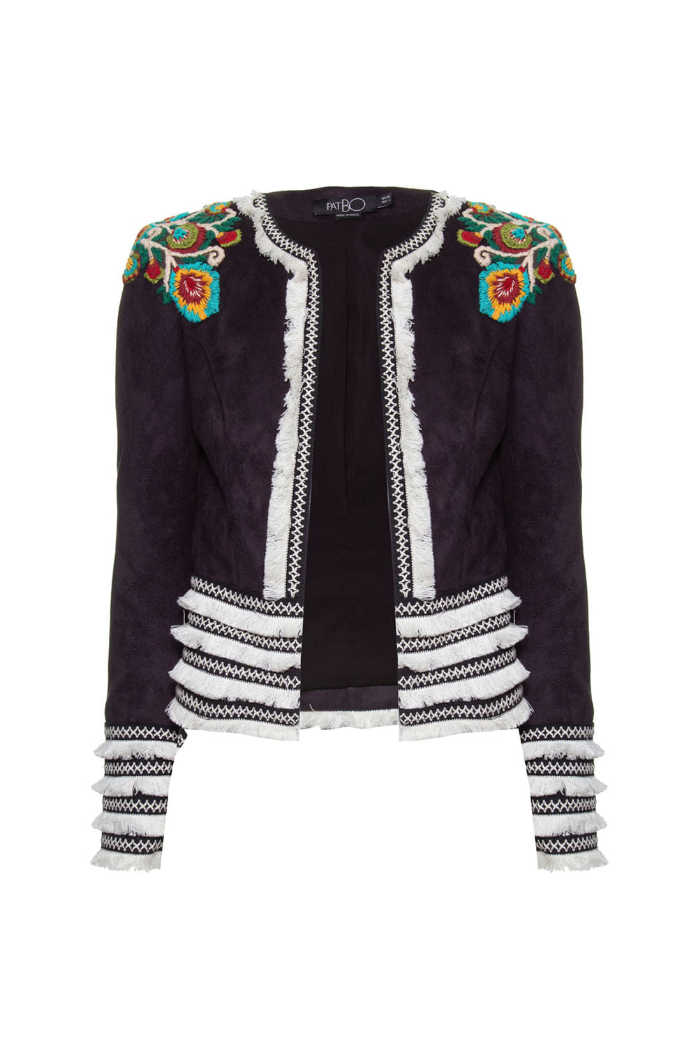 CASACO BORDADO NOBU PRETO