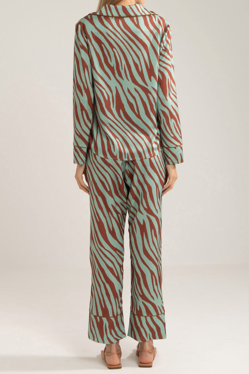 PIJAMA ZEBRA SKIN LONGO VERDE