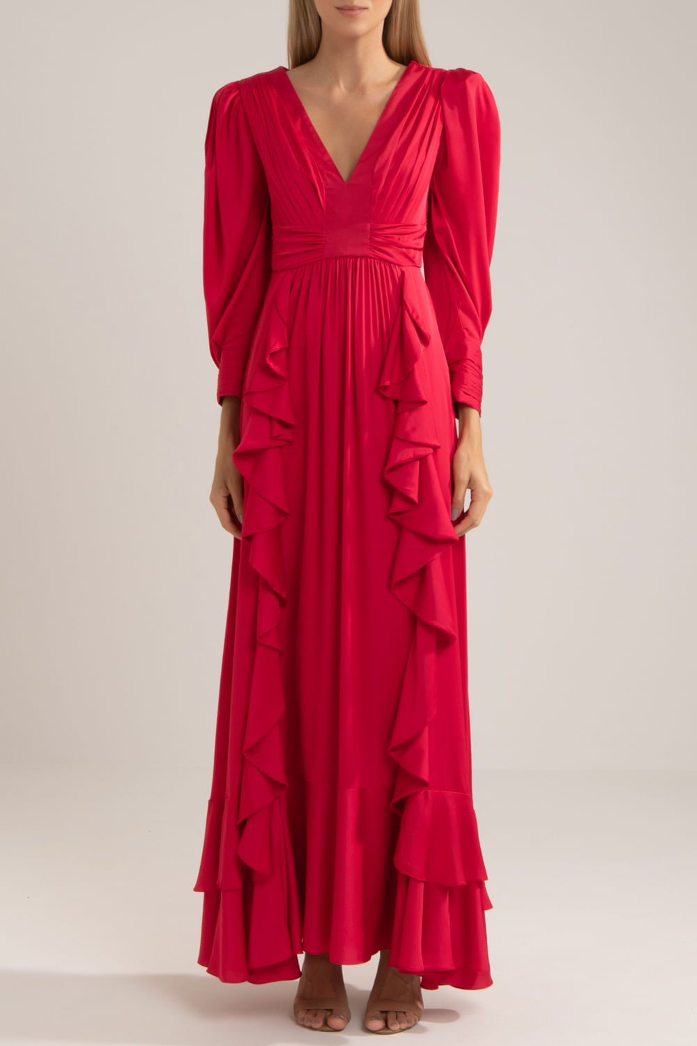 VESTIDO LONGO PATBO INVERNO 21 PINK