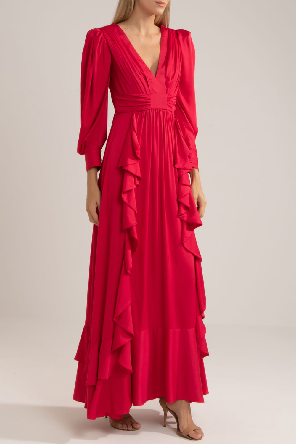 VESTIDO LONGO PATBO INVERNO 21 PINK