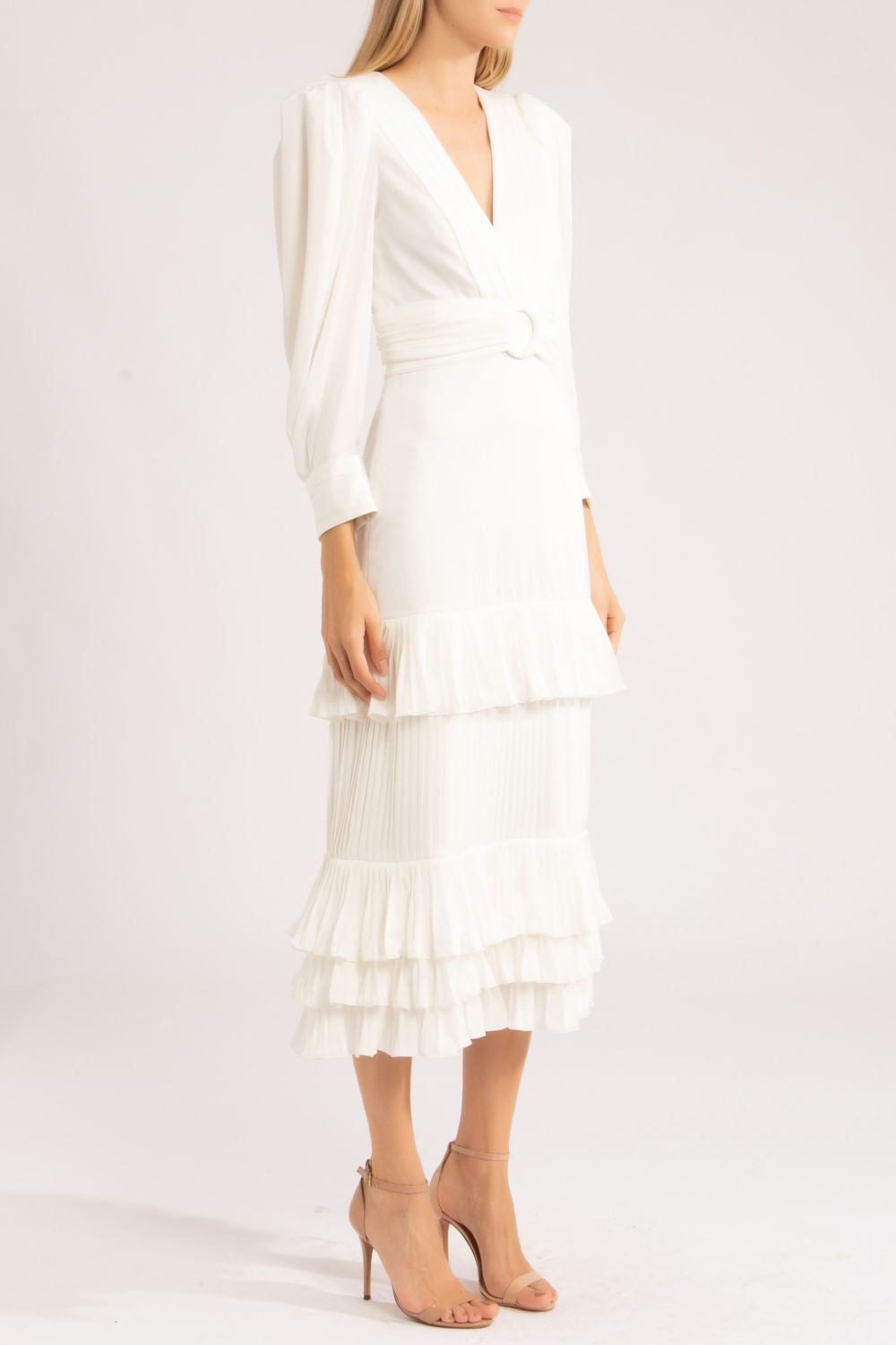 VESTIDO MÍDI CETIM SENSORIAL
OFF WHITE