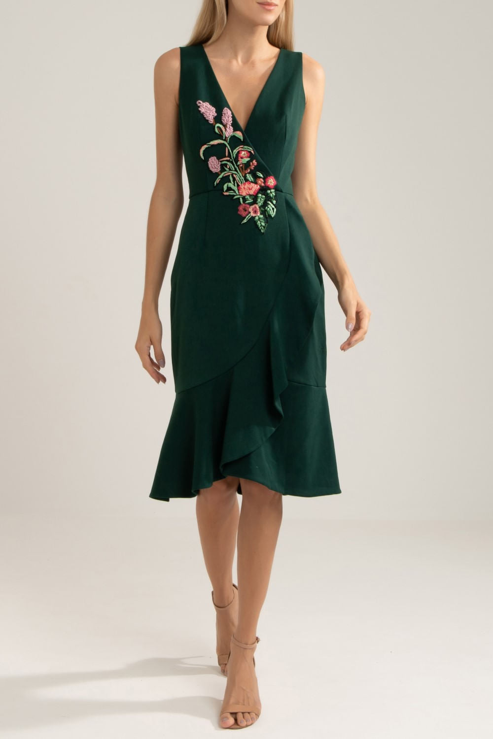VESTIDO MIDI YORK
 VERDE ESCURO