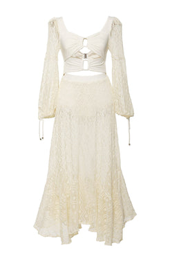 VESTIDO LONGO MANGA TELA
OFF WHITE