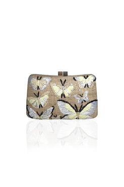 BOLSA 10419 CHARLOTTE BUTTERFLIES EMB #TOAST BEGE