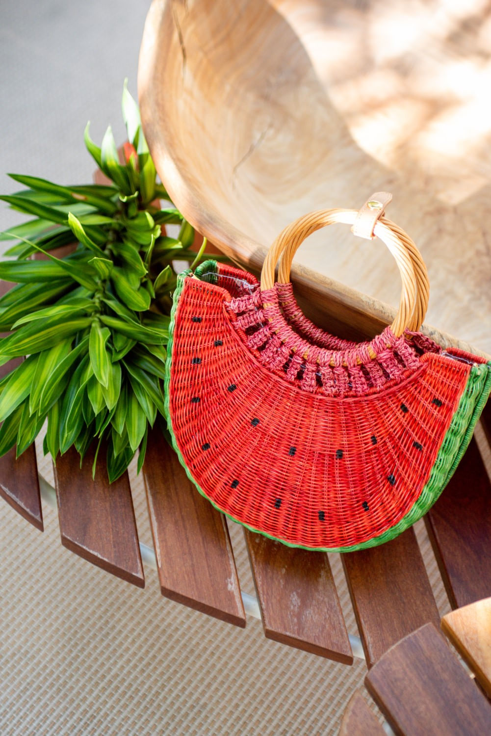 BOLSA WATERMELON BASKET VERMELHO