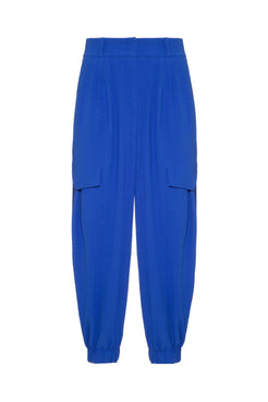 CALÇA ALFAIATARIA PREGAS AZUL