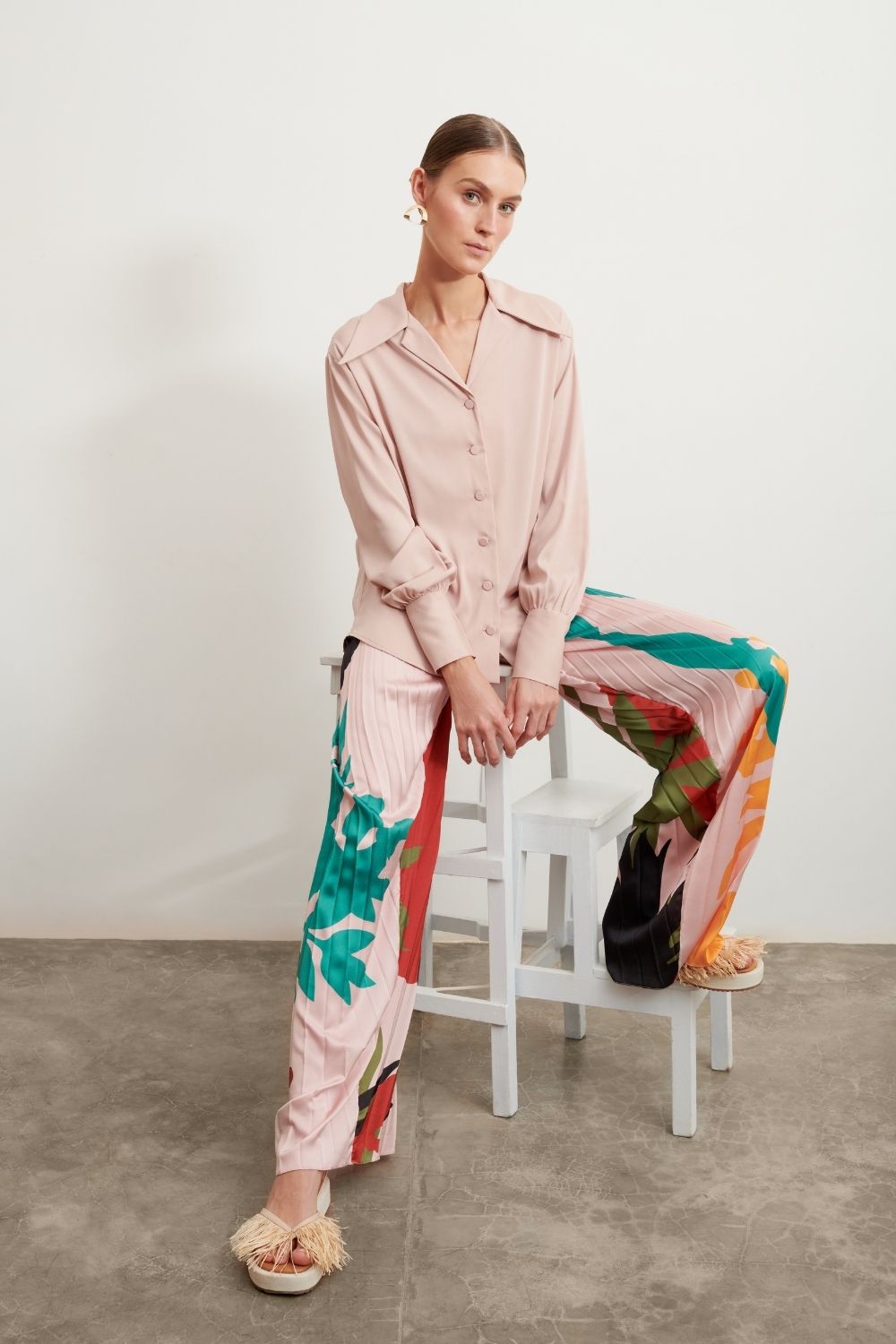 CAMISA MAX GOLA BOTÕES ROSE