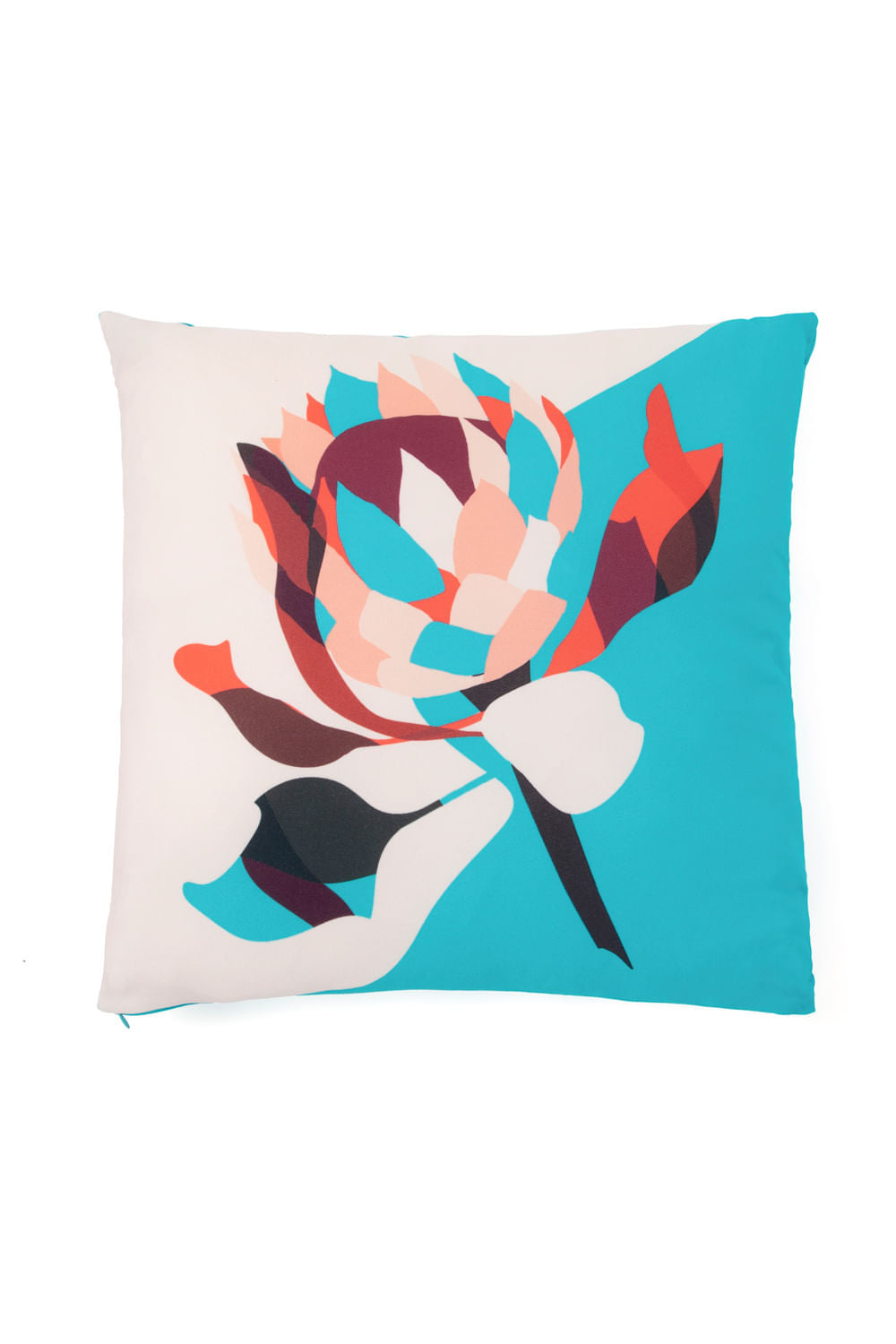 ALMOFADA FLOR PROTEA AZUL