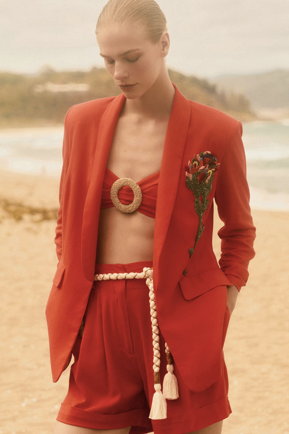 BLAZER GOLA DESERT LARANJA