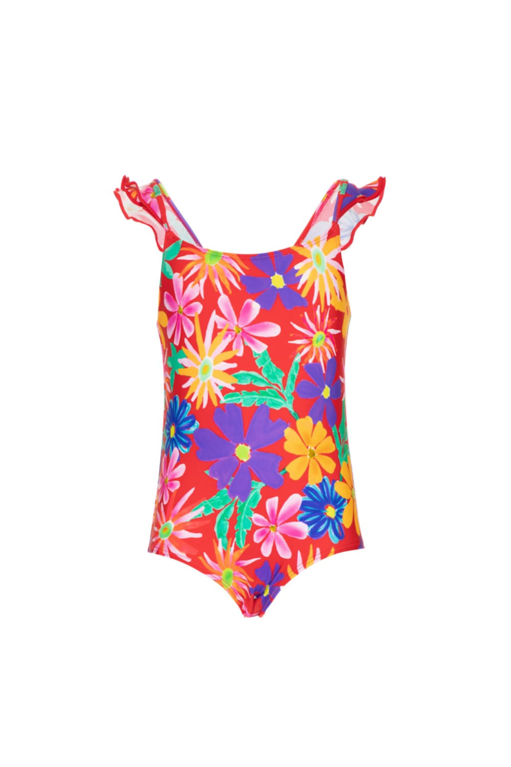 BODY ALÇA BABADOS DAISY INFANTIL VERMELHO