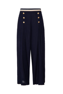 CALÇA BOTÕES NAVY AZUL MARINHO