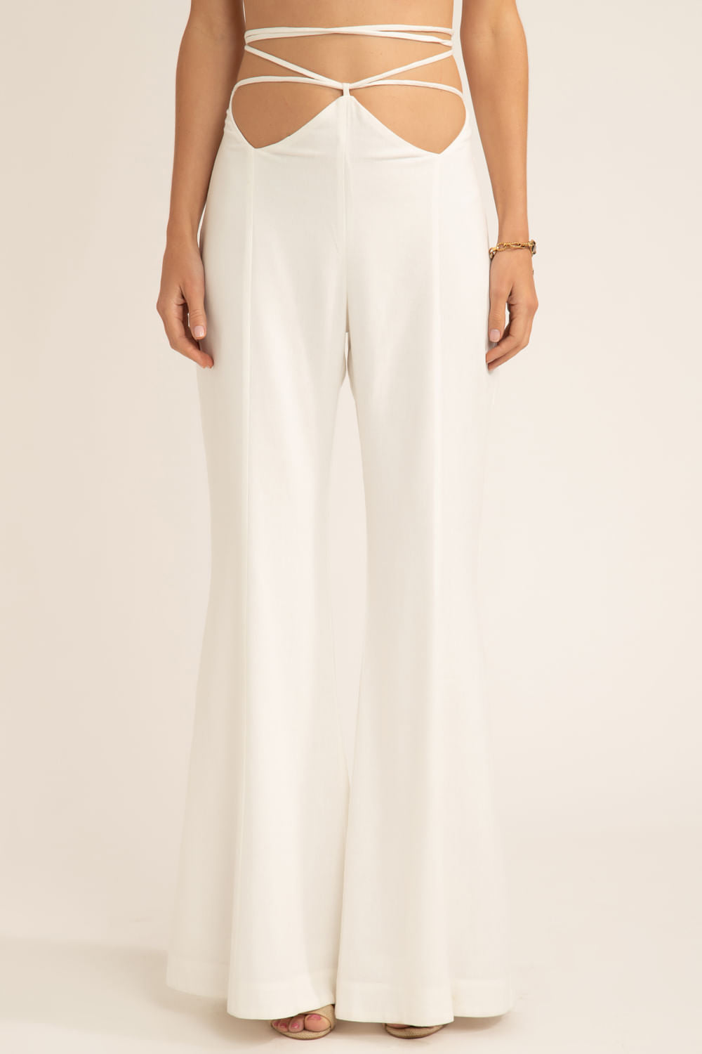 Calça amarração scape off white