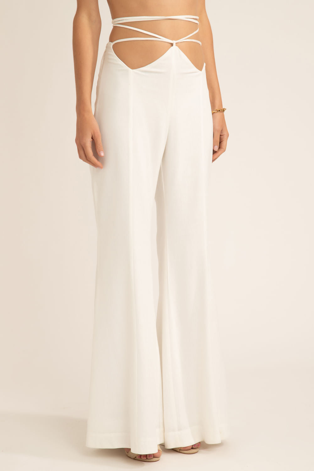 Calça amarração scape off white