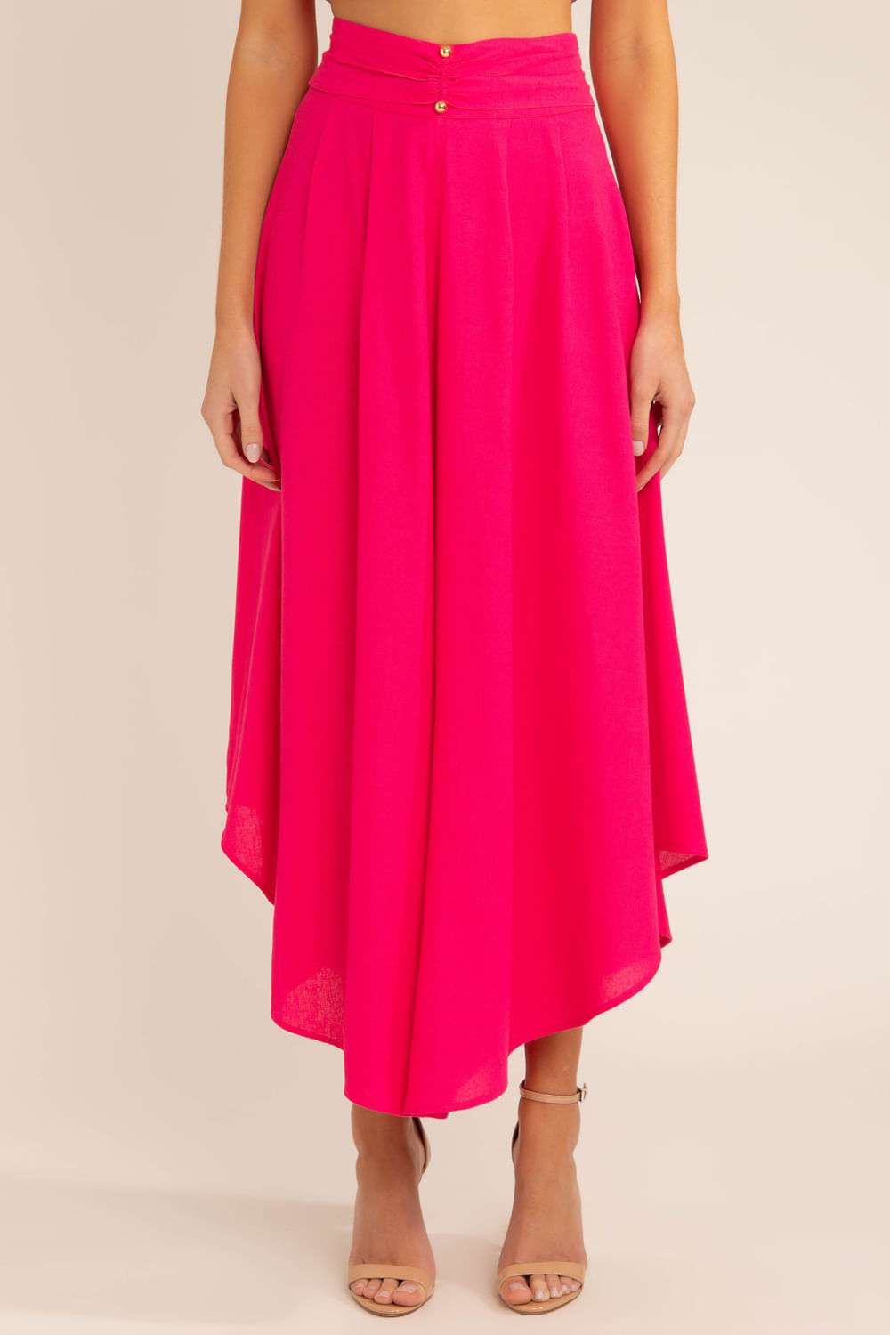 Calça ampla scape pink