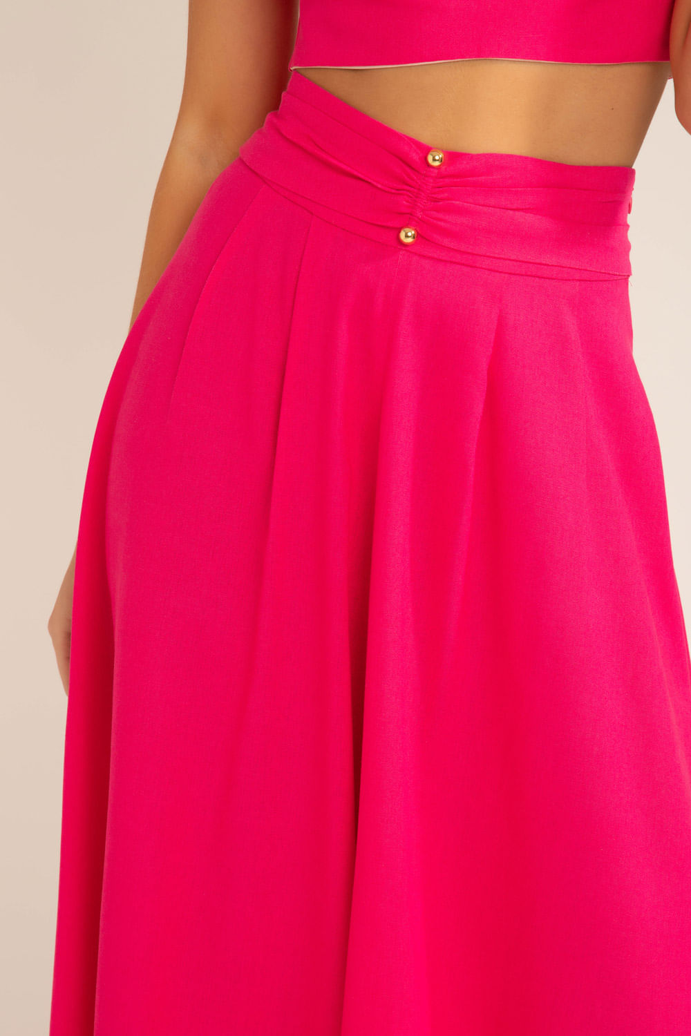 Calça ampla scape pink
