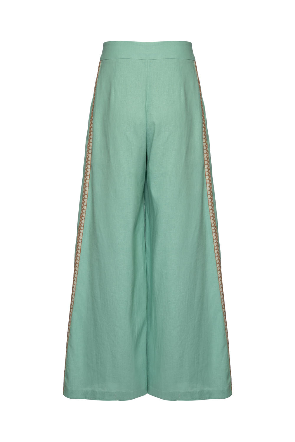 CALÇA LINHO ENTREMEIO VERDE