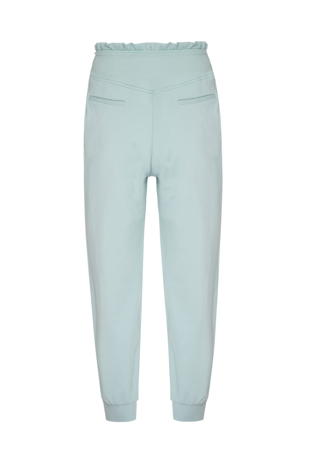CALÇA MOLETOM ZÍPER VERDE CLARO