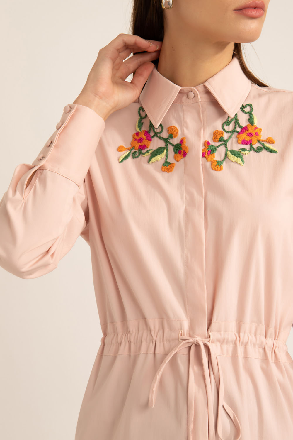 CAMISA AMARRAÇÃO SOFT 60'S ROSA