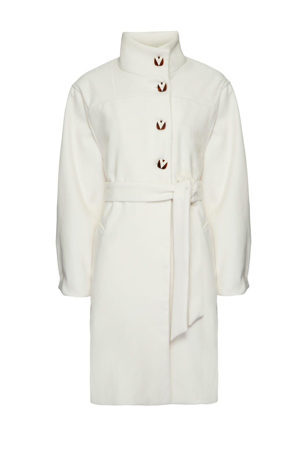 CASACO SOBRETUDO LUDIC OFF WHITE
