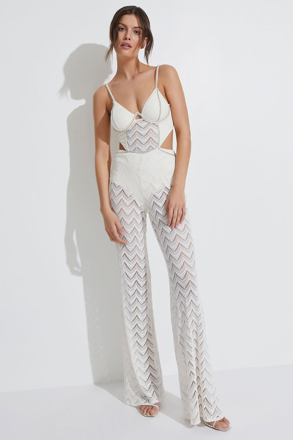 MACACÃO HAND-BEADED OFF WHITE