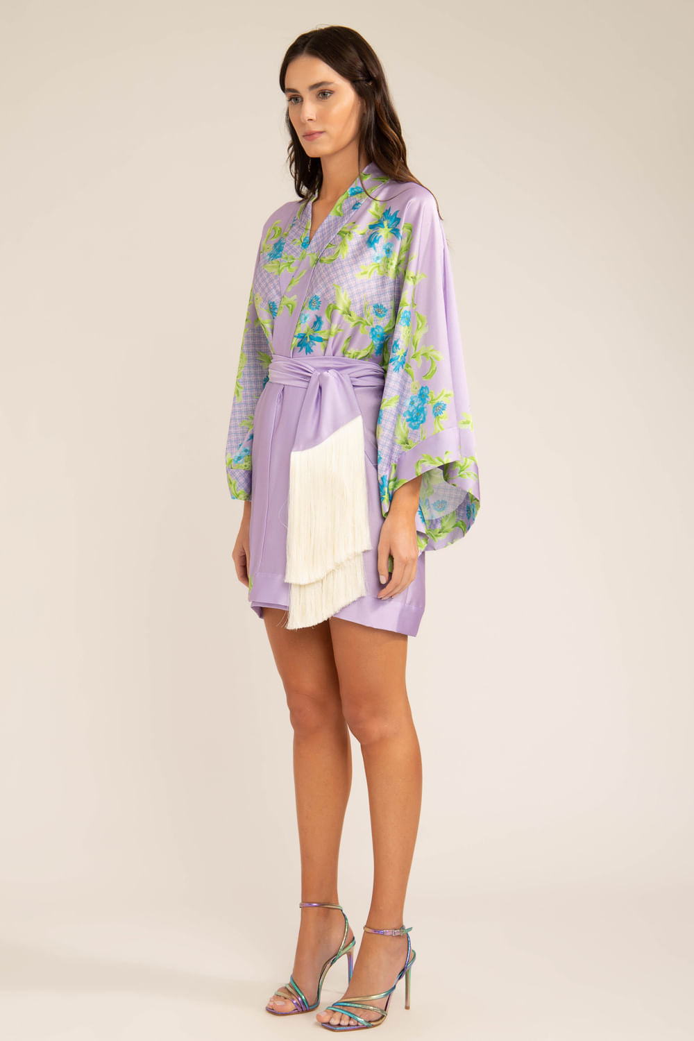Pijama kimono lavender lilas