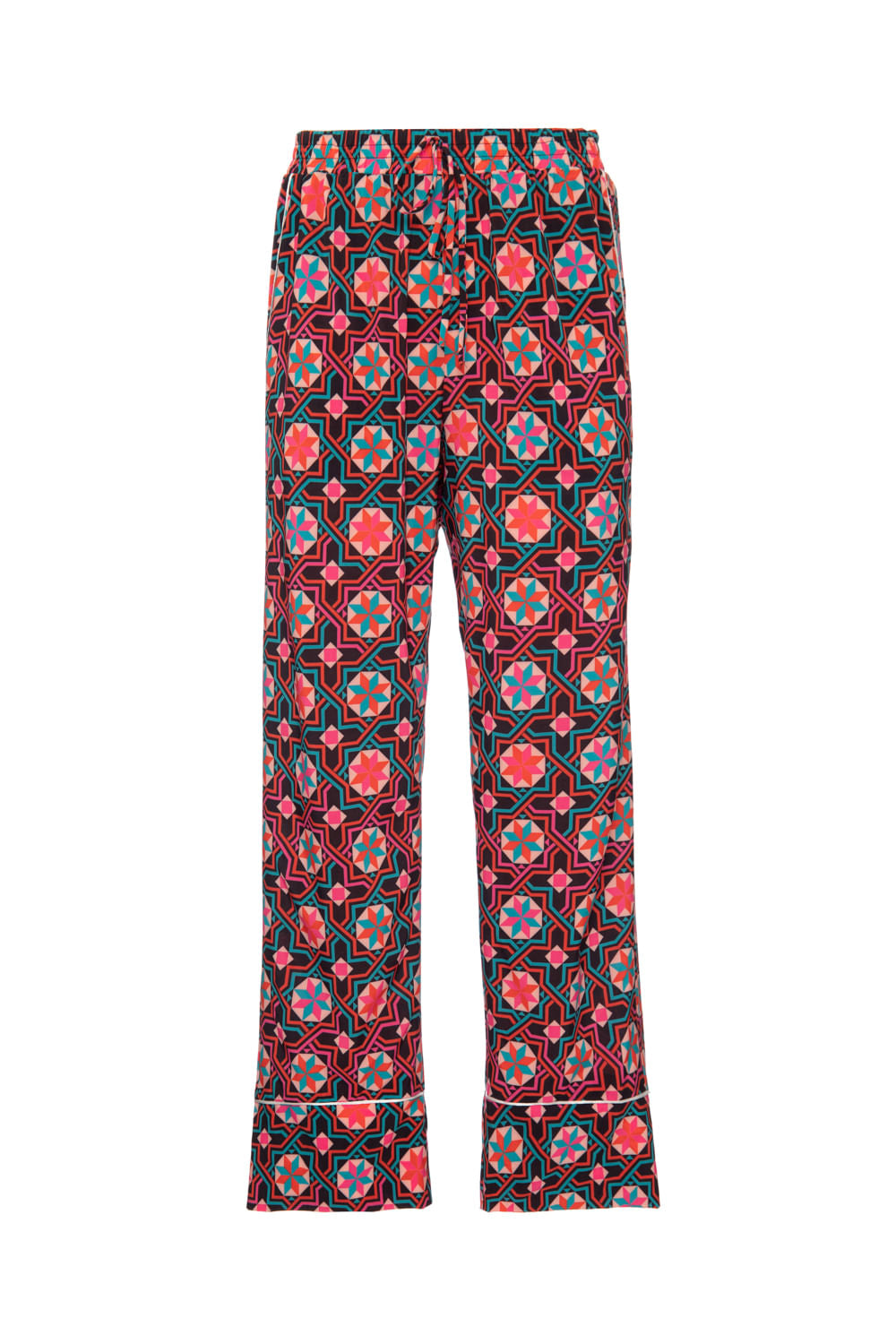 PIJAMA LONGO GEOMÉTRICO SOCHI PRETO