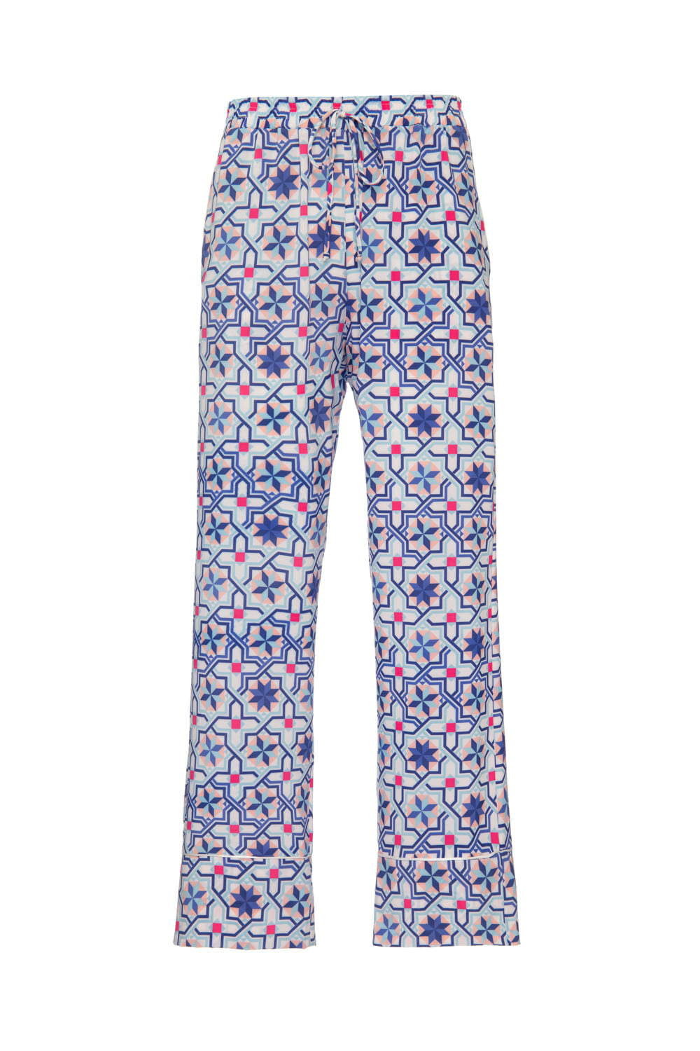 Pijama longo geométrico sochi off white