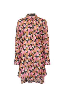 Pijama longo geométrico zellij rose