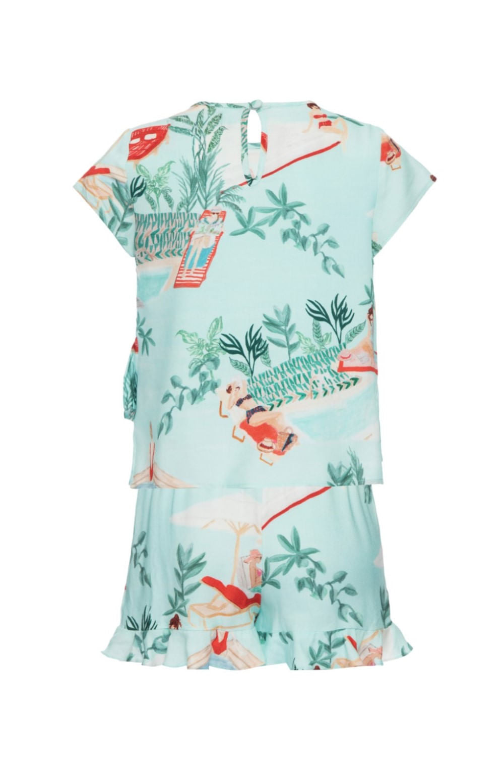 PIJAMA CURTO SALINE INFANTIL AZUL